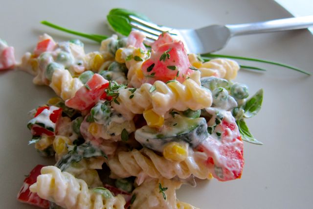 Gorgonzola-Nudel-Salat